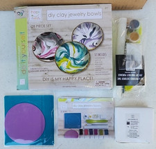 Hapinest DIY Clay Jewelry Bowls Craft Kit, Clay Art Kit, Great Gift - NEW