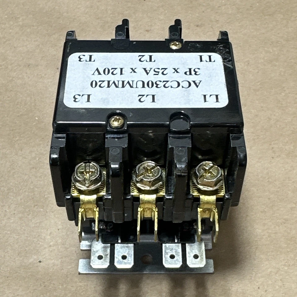 NEW NO BOX- Arrow Hart ACC230UMM20 Contactor 3P x 25A x 120VAC Coil || WARRANTY! - Image 4 of 4