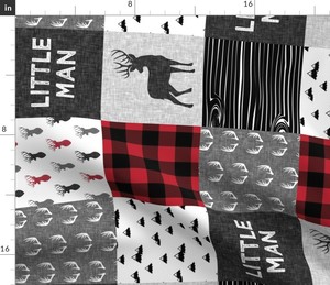 Plaid Deer Trendy Patchwork Baby Boy Mountains Spoonflower Fabric By The Yard Ebay Plaid Deer Trendy Patchwork Baby Boy Mountains Spoonflower Fabric By The Yard Ebay