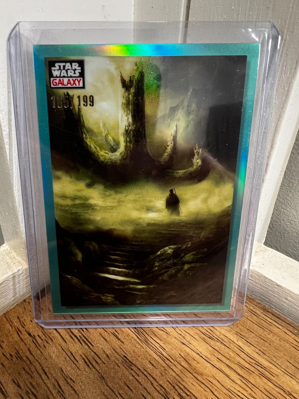 2023 Topps Chrome Star Wars Galaxy Aqua Refractors #63 The Sacred Tree 165/199