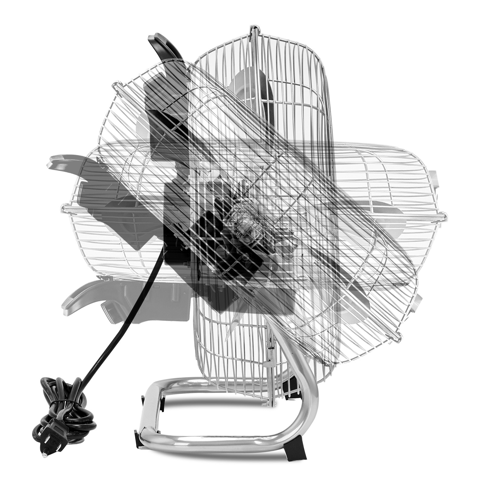 12'' Floor Fans, High Velocity Heavy Duty Industrial Floor Fan for Commercial