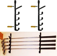 Pmsanzay Golf Club Display Shelf - Holds up to 5 Clubs - Wall Mounted Rack - Spa