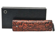 Montblanc Pen Pouch Case Cover Heritage Marble Zip Black Sartorial Leather 4791G