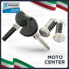 KIT 2 SERRATURE PIAGGIO LIBERTY 50 125 150 - ZIP 50 2T 4T - FLY 50 100 125 150