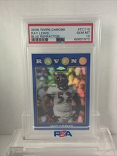 2008 Topps Chrome - Ray Lewis #TC116 Blue Refractor PSA 10 POP 1 HOF Ravens 1/1?