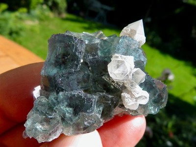 ⚒NEU!! Türkisgrüne Fluorit Kristalle mit Phantom, Okorusu, Namibia ⚒ 🇳🇦