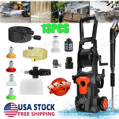 #ad 5000 PSI Electric Pressure Washer High Pressure Washer Portable Powered Washer $129.99
