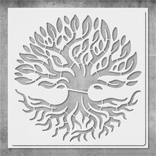 Tree of Life Wall Art Reusable Plastic Stencil - StencilAir