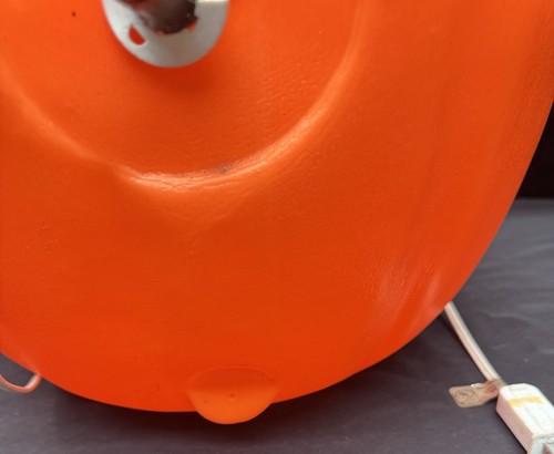 Vintage Empire Blow Mold Large 22" Pumpkin Smiling Jack O Lantern Halloween - Picture 6 of 11