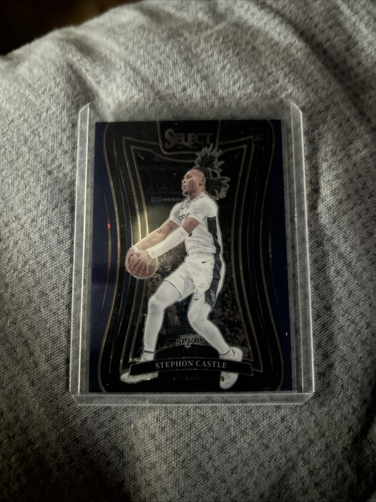 2024-25 Panini Select Mezzanine Stephon Castle #388 Blue Stars Prizm /20 (RC)