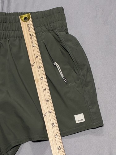 Vuori Shorts Womens Extra Small Green Dash 2.0 Performance Drawstring Running - Picture 7 of 12