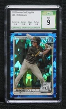 2020 Bowman Chrome Draft Sapphire Edition CJ Abrams #BD-189 CSG 9 Mint