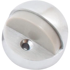 High Rise Dome Door Stop, 1-1/4" High, Satin Chrome by Stone Harbor Hardware