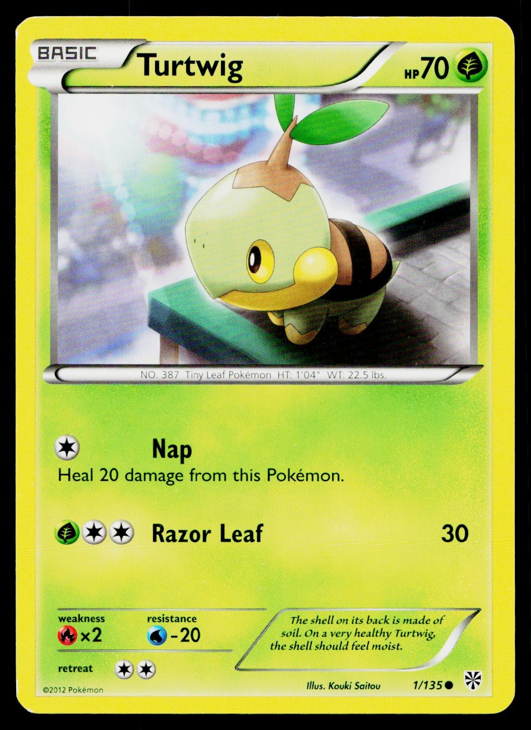 Turtwig 1/135 Common Plasma Storm Pokemon Lightly Played