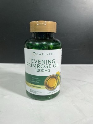 Evening Primrose Oil 1000mg | 80 Softgels | Non-GMO & Gluten Free | by Carlyle