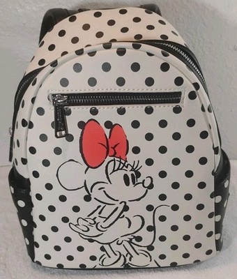 Loungefly Disney Minnie Mouse Polka Dot Red Bow Sketch Mini Backpack Exclusive