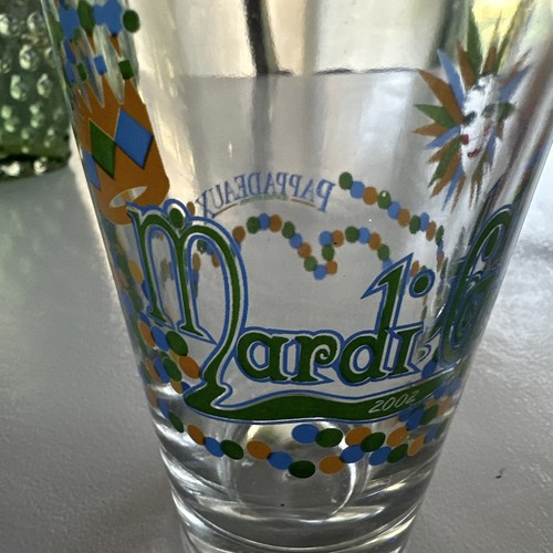 2 Pappadeaux Meeresfrüchte Küche Karneval 2002 & 2010 Trinkgläser 6" x 3,5" - Bild 4 von 15