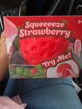 Sunny Days Jumbo Squeezy Strawberry Squishy Toy Stress Relief Sensory Fun
