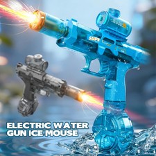 Blue Electric Water Guns For Adults Powerful Squirt Automatic Water Suction
