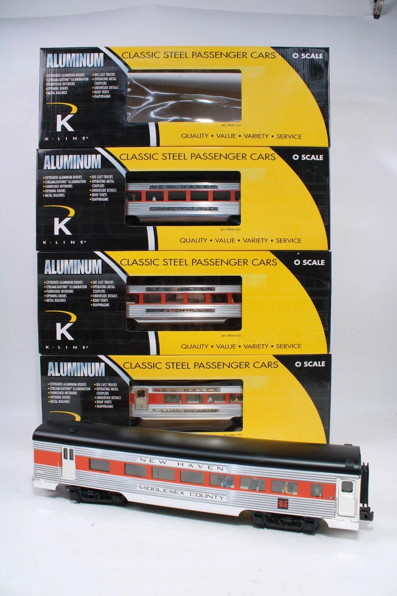 K-Line O Ready to Go/Pre-built Model Railroad Passenger Cars for