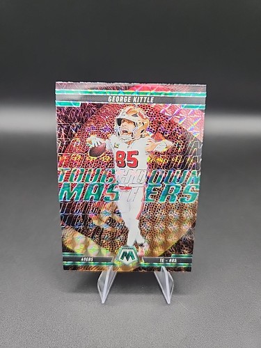 2025 Panini Mosaic - Touchdown Masters George Kittle #14 Green Mosaic Prizm