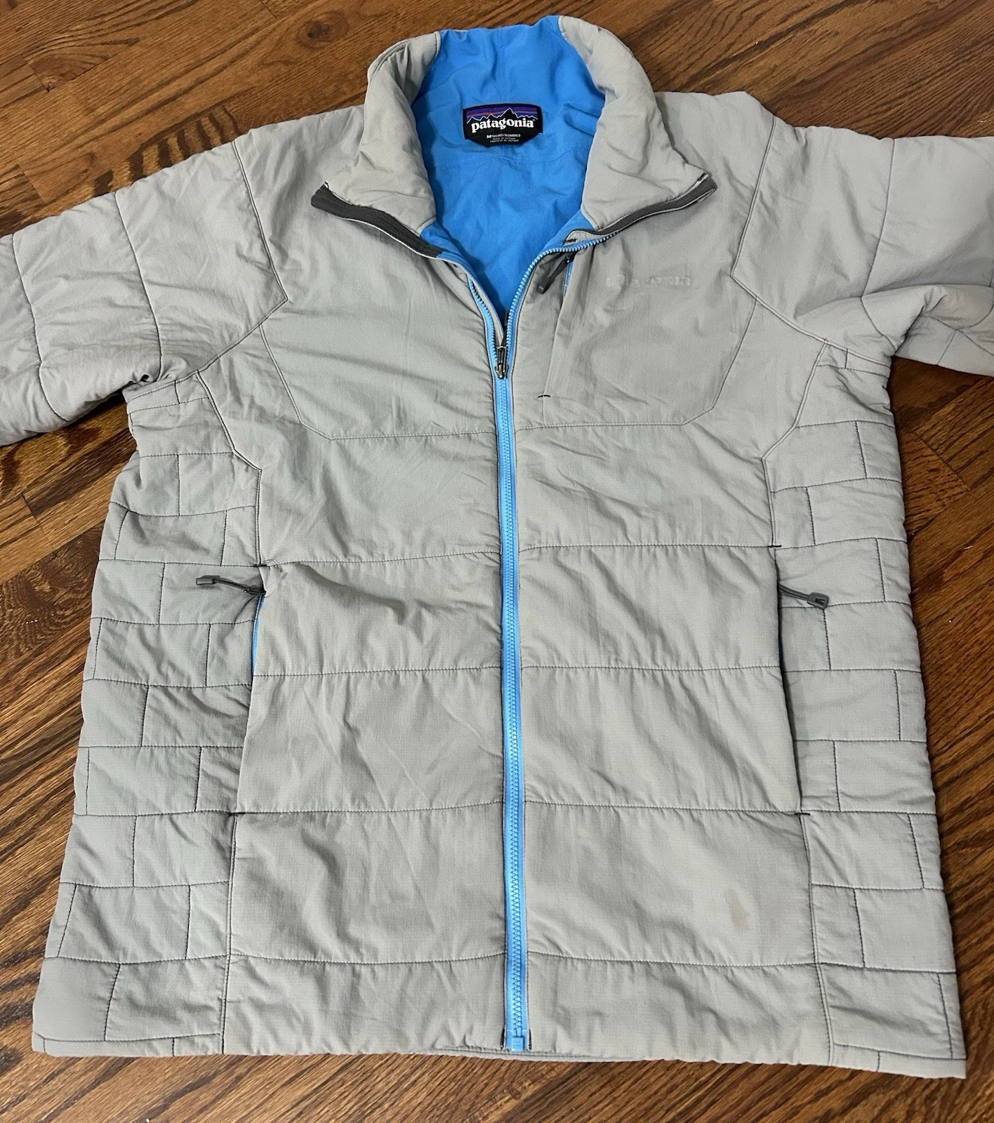 Patagonia Nano Air Hoody Jacket Mens M Gray Full Zip Puffer Insulated image 2