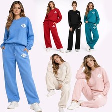 Womens 2PCS Loungewear Set Ladies Top Suit Pants Lounge Wear Tracksuits
