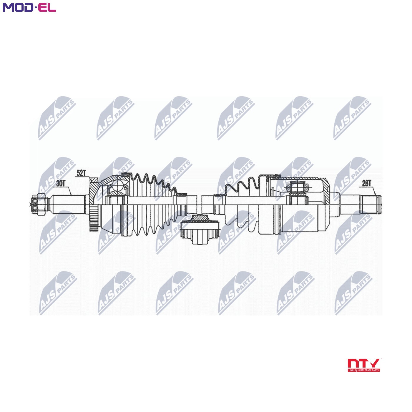 DRIVE SHAFT NPW-HY-597 FOR HYUNDAI SANTA/FÉ/II KIA D4HB 2.2L D4EB 2.2L 4cyl 2.2L - Image 6