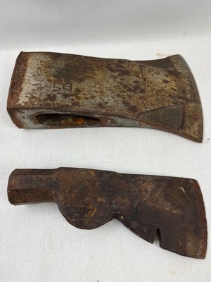 4 LB Unmarked Axe Head & 1 LB PEMCO Carpenters Hatchet Head