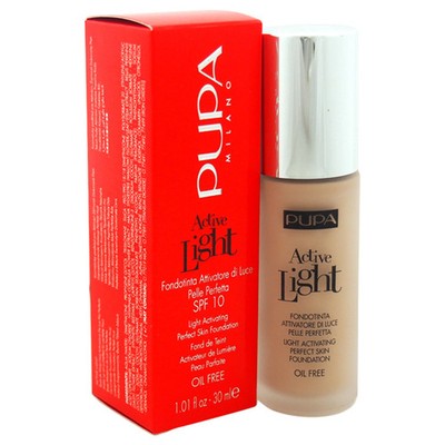 Active Light Perfect Skin Foundation SPF 10 - 020 Nude by Pupa Milano for Wom...