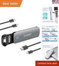 M.2 NVMe SATA SSD Enclosure, USB 3.2 Gen 2 10Gbps,M2 SSDs Reader Adapter Tool...