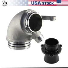 Inlet Turbo Elbow Pipe+Muffler Kit For VW Golf MK7 GTI R Audi S3 A3 1.8TSI 2.0T
