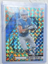 Panini 2025 Mosaic Golden Tate III #214 Prizm Serial Numbered 11/15 Lions