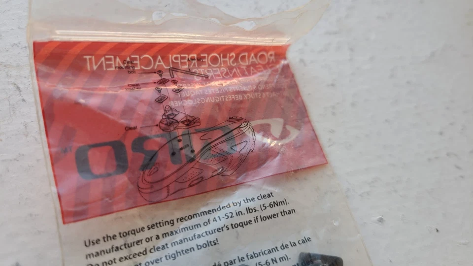 GIRO Road Shoe Bicycle Cleat Inserts Replacement T-Nuts - Set of 3 - Image 2 of 4