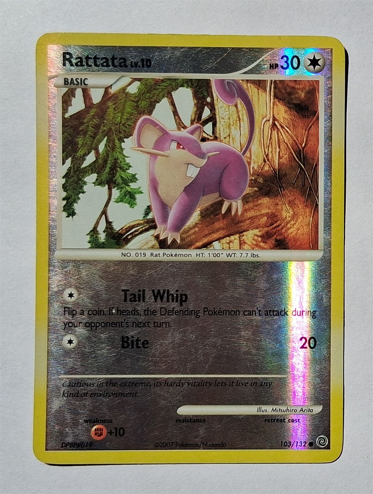 Pokemon - Rattata - Secret Wonders 103/132 - Reverse Holo - LP