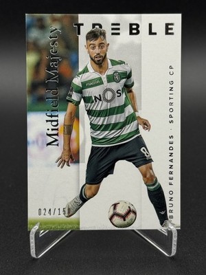 Panini Treble Soccer Bruno Fernandes Midfield Majesty /150 Sporting Man Utd