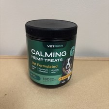Vetrica Calming Hemp Treats for Dogs Duck Flavor Soft Chews 130ct