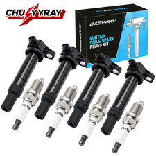 Ignition Coil and Iridium Spark Plug 4X For 2006-2011 KIA RIO5 1.6L L4 UF499