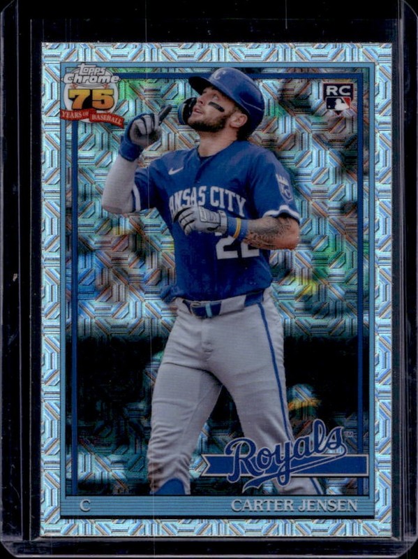 2026 Topps Carter Jensen 1991 Chrome Silver Pack RC Mojo Refractor #91C2-36