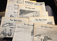 Lot of 10 Spectrum State University of New York at Buffalo 1974 Newspapers