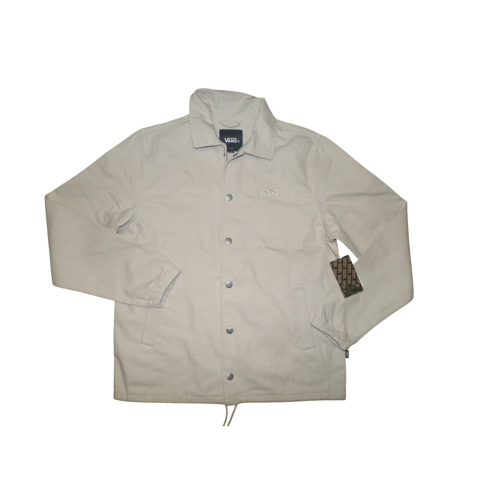 Vans Torrey Canvas C Jacket Tan Mens Size S Snap Front Drawstring Hem
Opens in a new window or tab