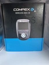 Compex Wireless USA 2.0 Muscle Stimulator Tens Unit Kit TENS AS IS