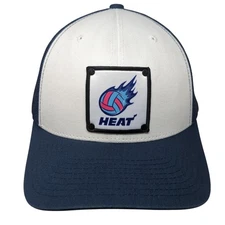 Heat  Snapback Trucker Hat Blue One Size Adjustable 6 Panel The Classics Yupoong