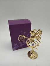 Crystal Temptations 24k gold plated fairy figure with Spectra crystals. Boxed