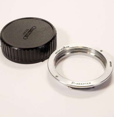 Original Minolta P Adapter Body Mount Objektivadapter M42 Minolta MD MC mit Cap