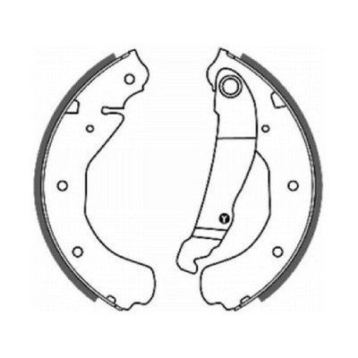 Bremsbackensatz hinten für Opel Manta B 58 53 Senator A 29 Vectra J89 | 2409562