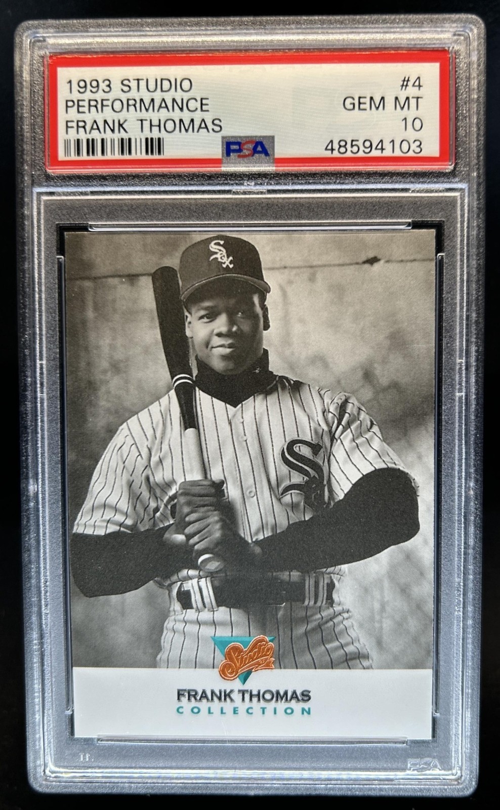 1993 Leaf Studio Frank Thomas #4 White Sox PSA 10 GEM MINT