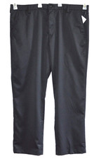 Amazon Essentials Men's Classic -Fit Black Flat Front Dress Pants Size 42x30