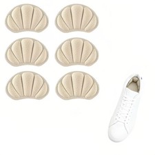 3 Pairs Reusable Adhesive Back of Heel Cushion Inserts Heel Guard Liners