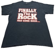 Vintage WWF The Rock Finally The Rock Has Come Back... Phoenix T-Shirt Large Y2K